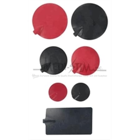 Ledup Manufacturing Group Ltd CompleteMedical BJ165103 Jay Brand Reusable Round Electrodes; Blue - 4 per pack BJ165103